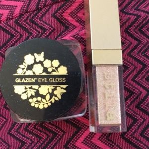 Glazen Unicorn and Stila Kitten - 2 gliteratti lot